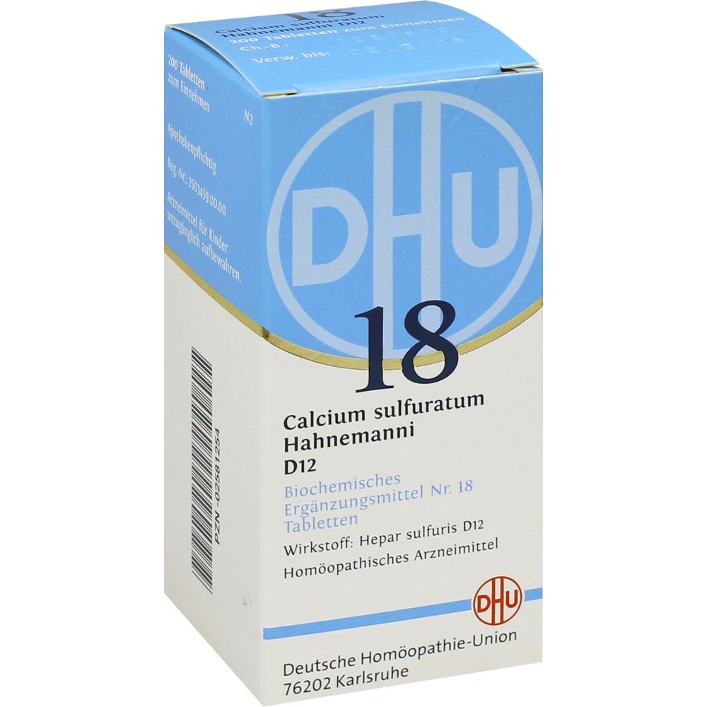 Biochemie Dhu 18 Calcium Sulfuratum Hahnemanni D12 null