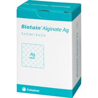 Biatain Alginate Ag Kompressen 5x5cm mit Silber null
