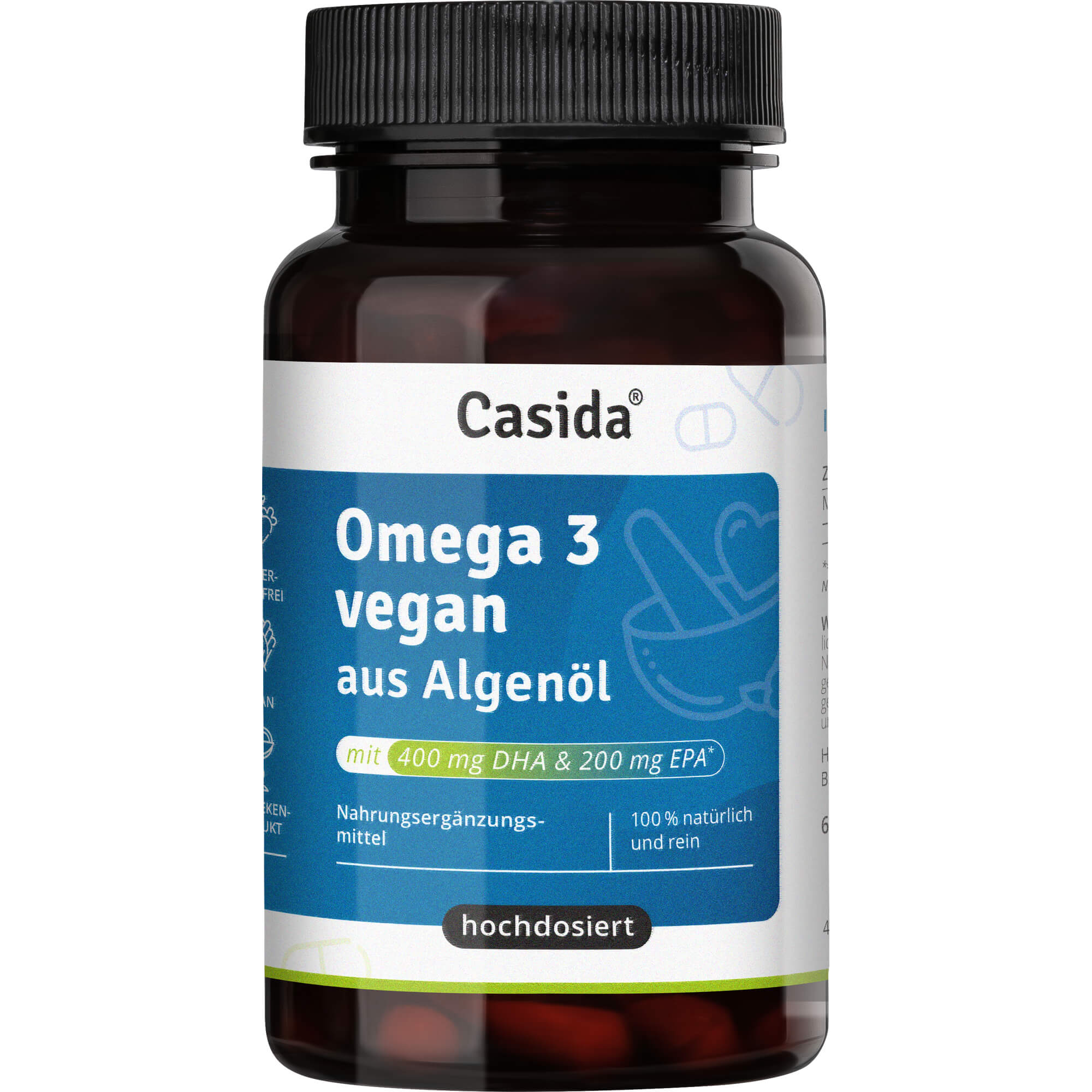 Omega 3 Vegan Algenöl Hochdosiert Epa Dha null