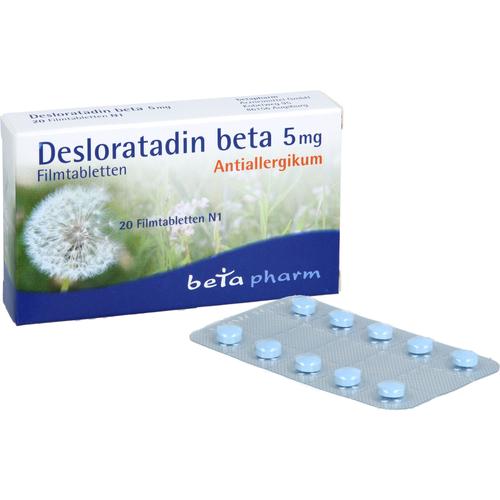 Desloratadin Beta 5 mg Filmtabletten 20 St betapharm Arzneimittel bei onfy.de kaufen 17895768