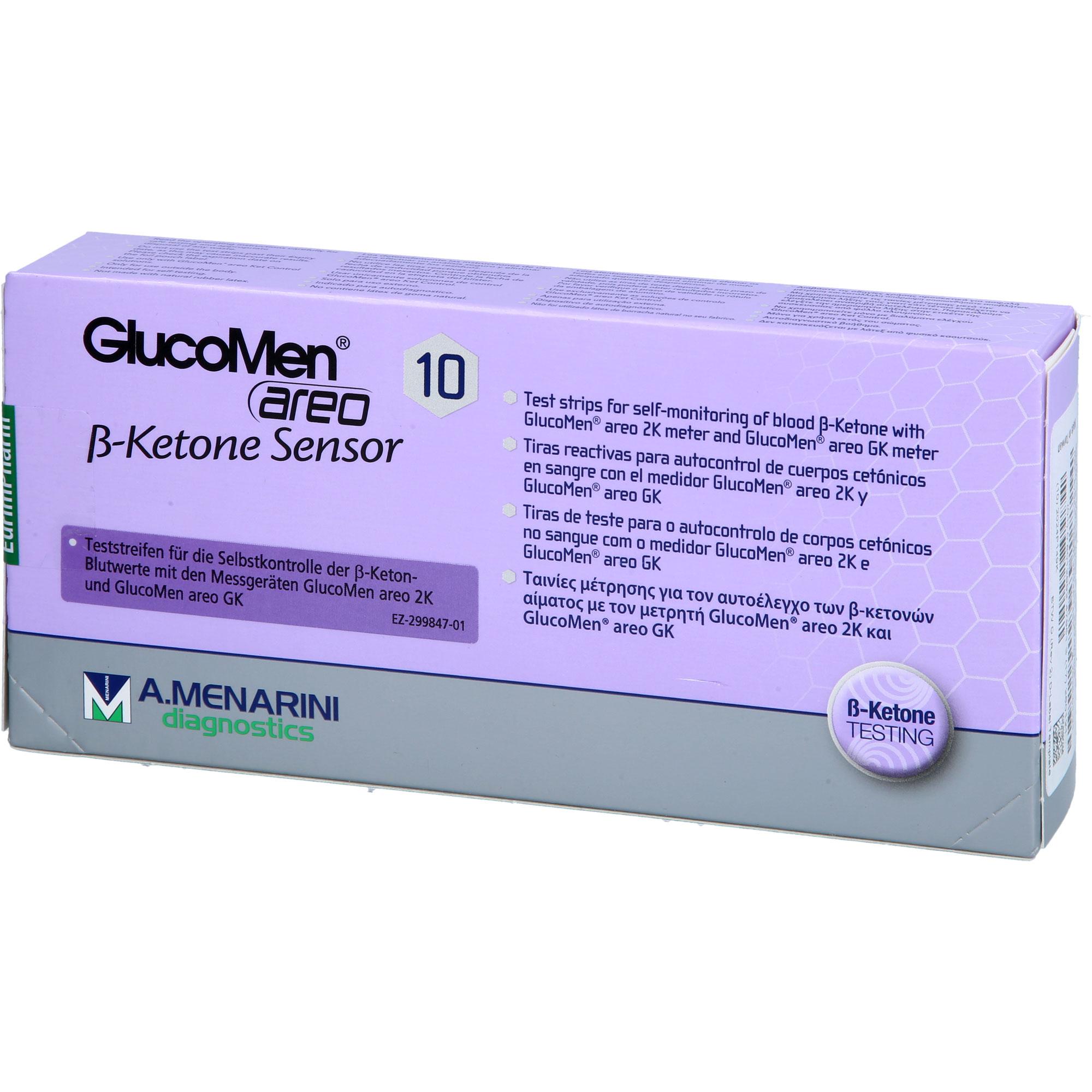 Glucomen Areo 2K ß-Ketone Sensor Teststreifen 10 St EurimPharm Arzneimittel bei onfy.de kaufen 19630117