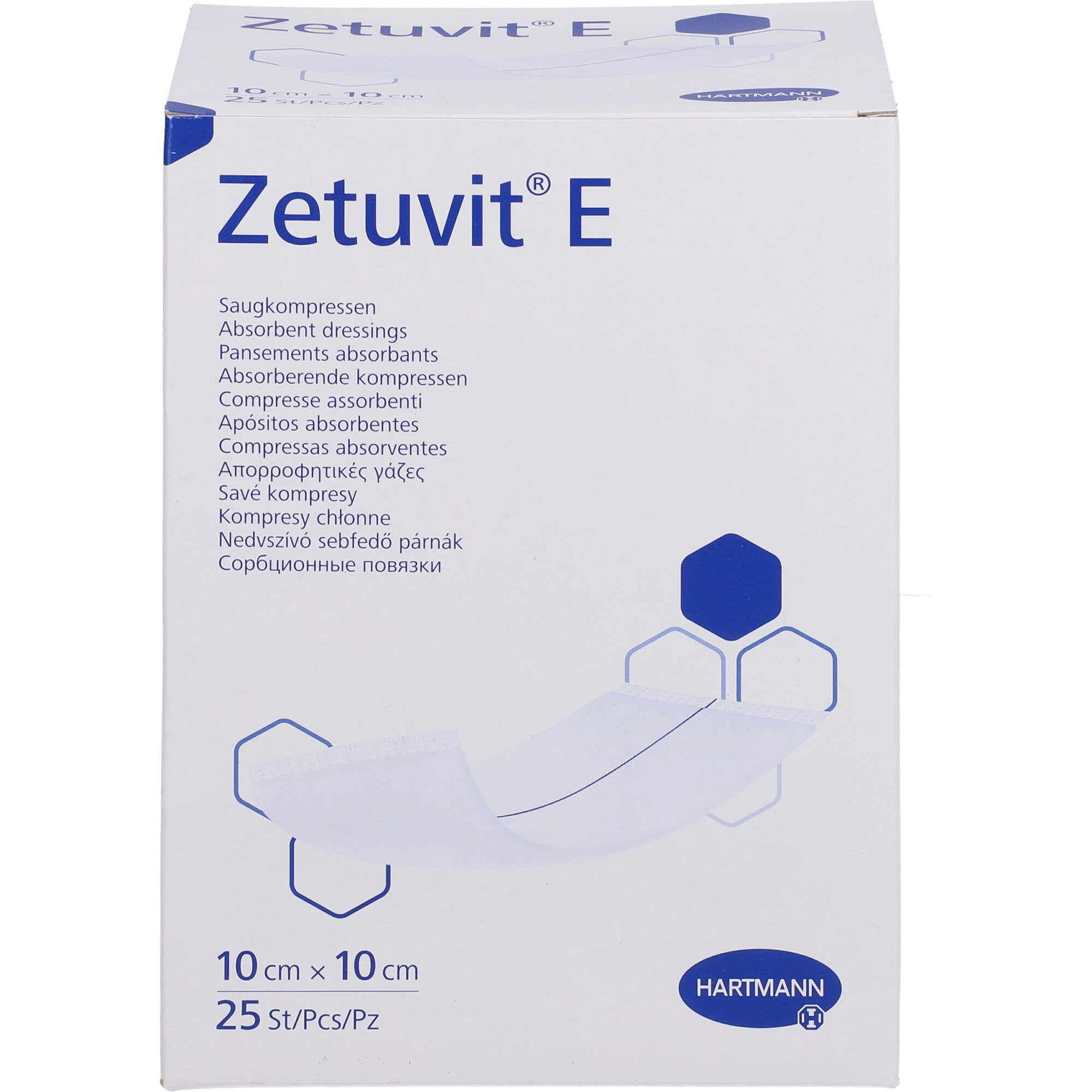 Zetuvit E Saugkompressen Steril 10x10 cm null