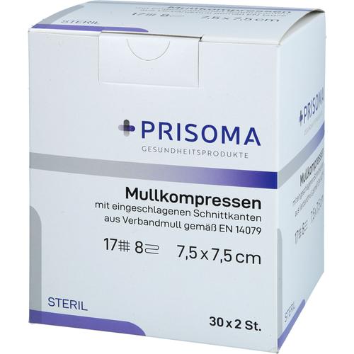 Mullkompresse Prisoma Steril 7.5x7.5 cm 8-Fach 30x2 St Acti Medi bei onfy.de kaufen 18752031