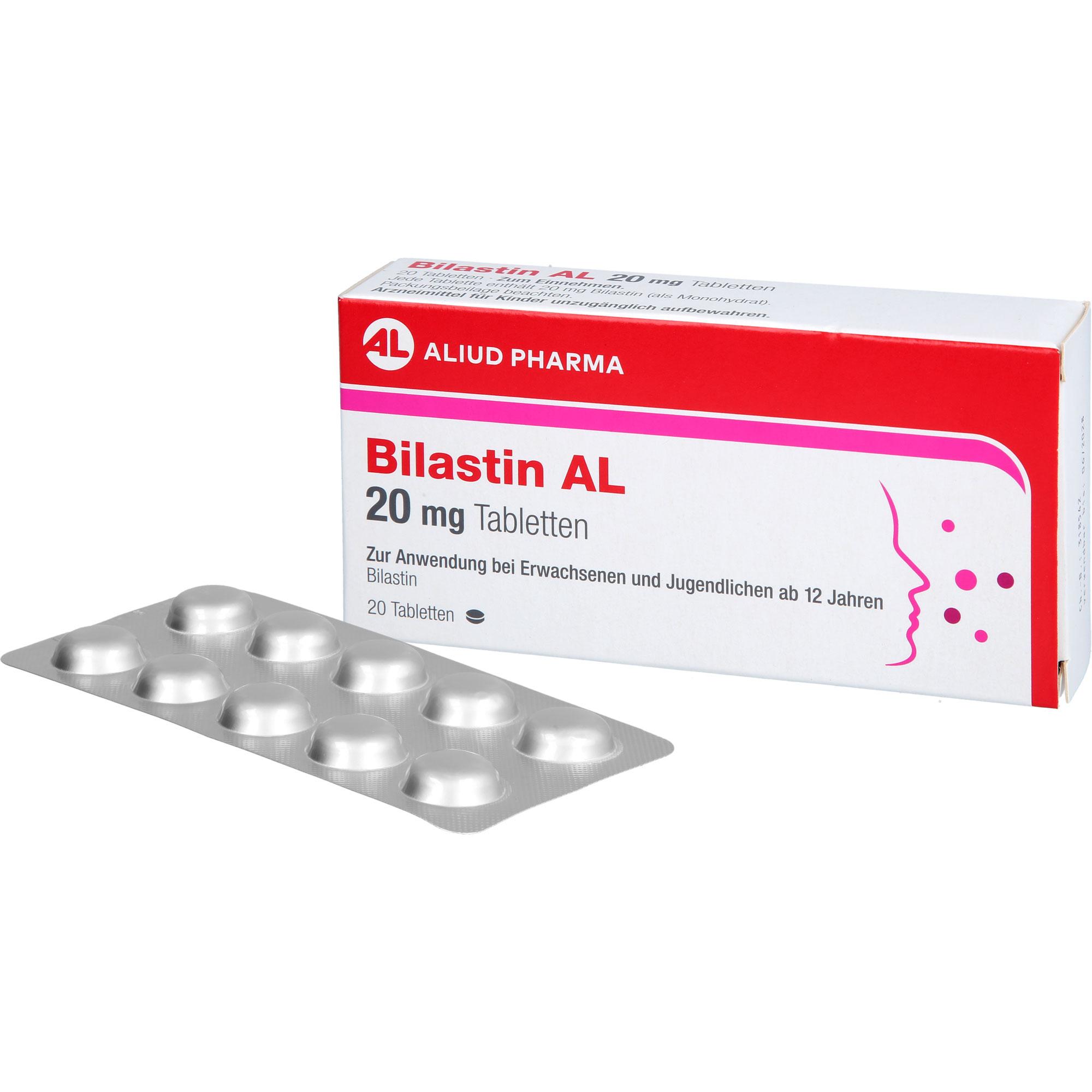 Bilastin Al 20 mg Tabletten 20 St ALIUD Pharma bei onfy.de kaufen 19752866
