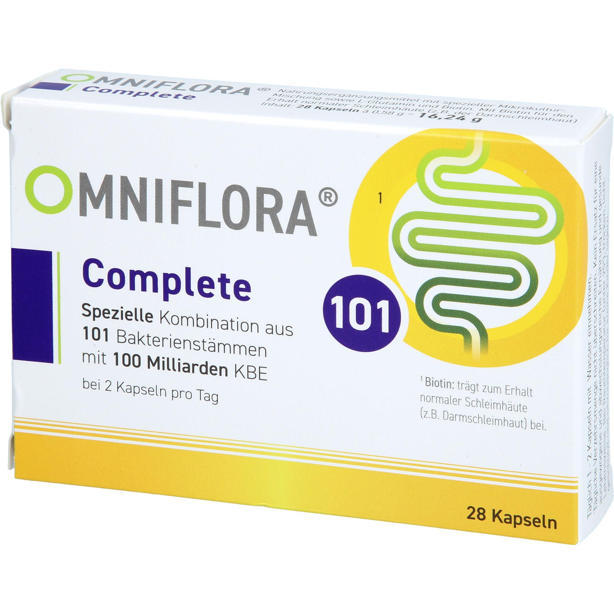 Omniflora Complete 101 Bakterienstämme 100 Mrd Kbe 28 St Heilpflanzenwohl bei onfy.de kaufen 19628623