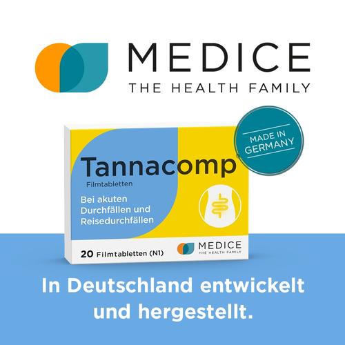 Tannacomp bei akutem Durchfall & Bauchkrämpfen 20 St MEDICE Arzneimittel Pütter bei onfy.de kaufen 01900332