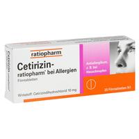 Cetirizin-Ratiopharm bei Allergien 10 mg Filmtabl. null