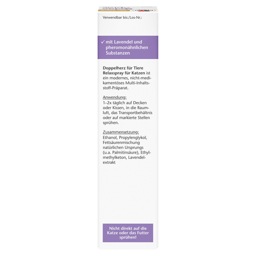 Doppelherz für Tiere Relaxspray für Katzen 90 ml Queisser Pharma bei onfy.de kaufen 18404689