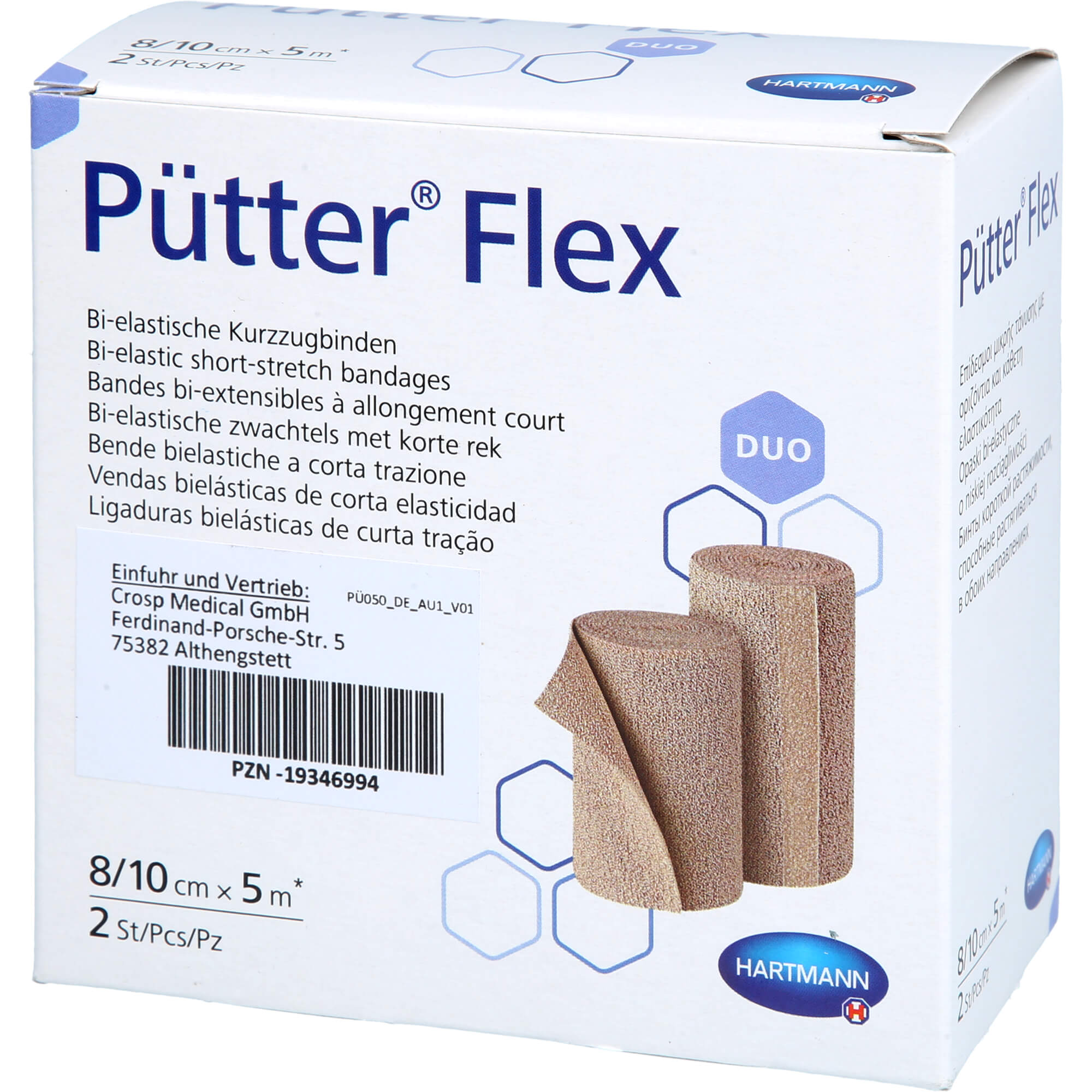 Pütter Flex Duo Binde 8/10 cmx5 M 2 St Crosp Medical bei onfy.de kaufen 19346994