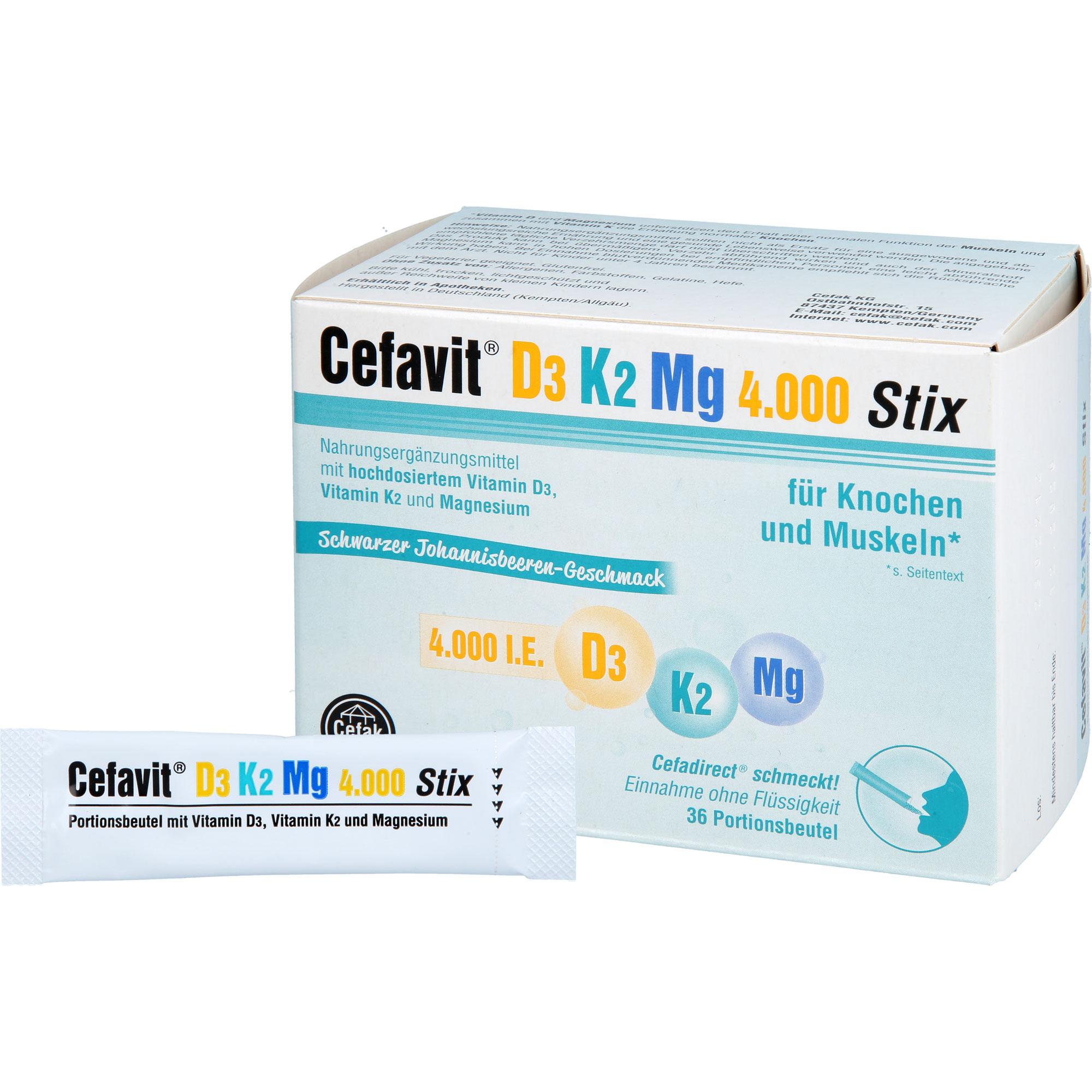 Cefavit D3 K2 mg 4.000 Stix 36 St Cefak bei onfy.de kaufen 18849397