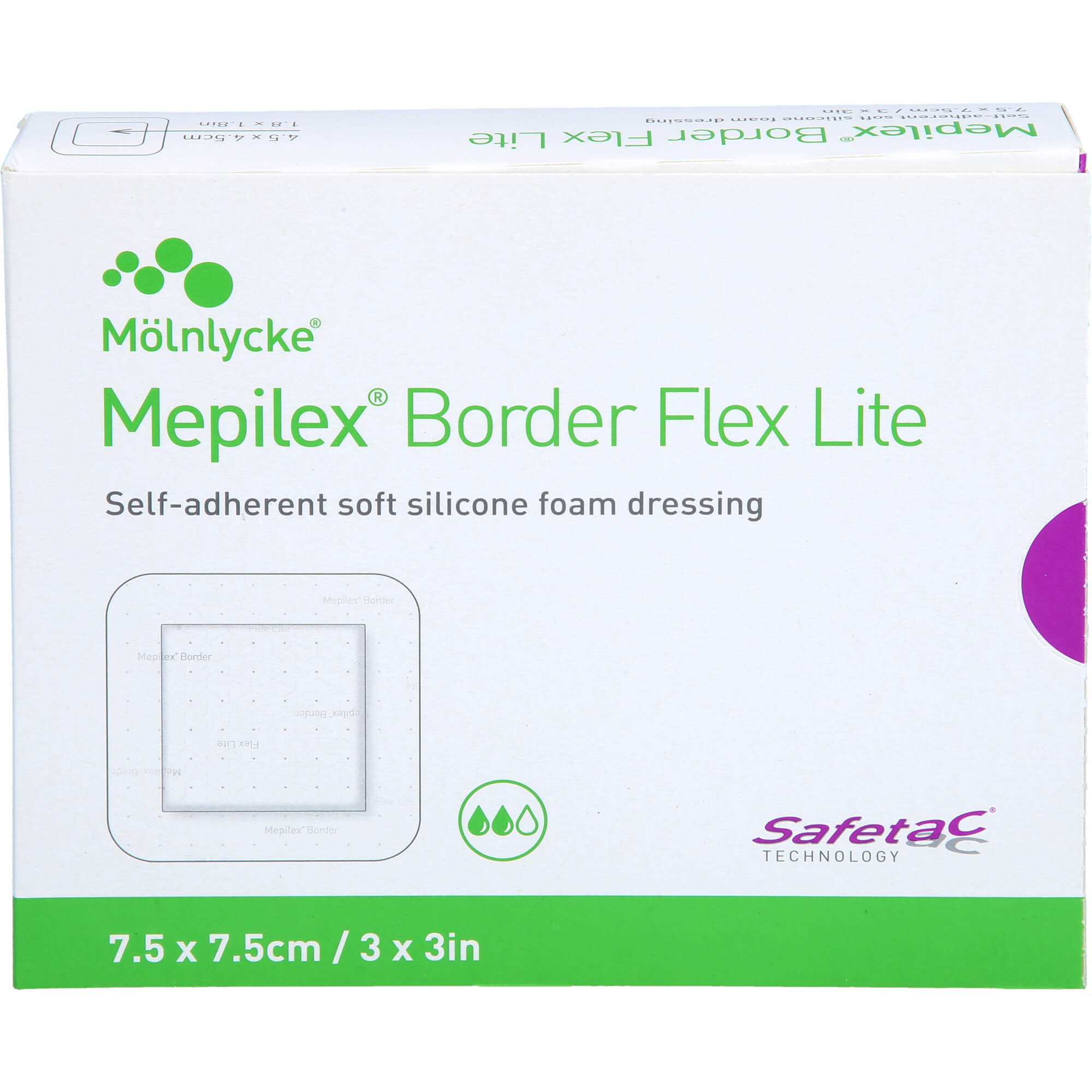 Mepilex Border Flex Lite Schaumverband 7.5x7.5 cm null