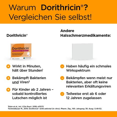 Dorithricin Halstabletten Waldbeere bei Halsschmerzen 20 St MEDICE Arzneimittel Pütter bei onfy.de kaufen 10078411
