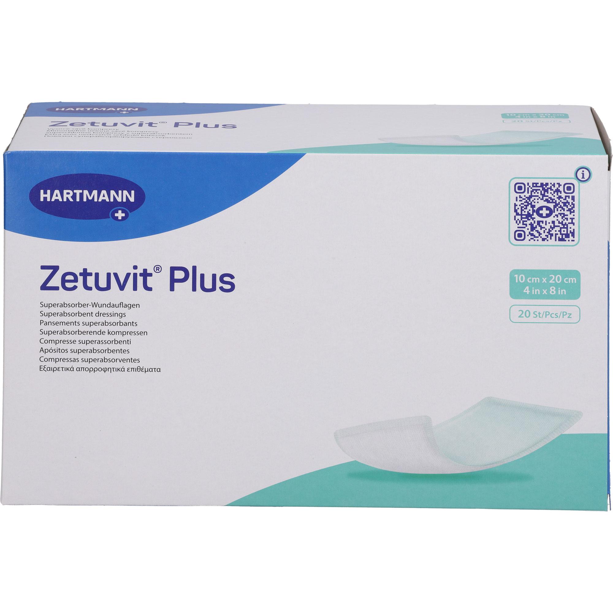 Zetuvit Plus Extrastarke Saugkompr.steril 10x20cm null