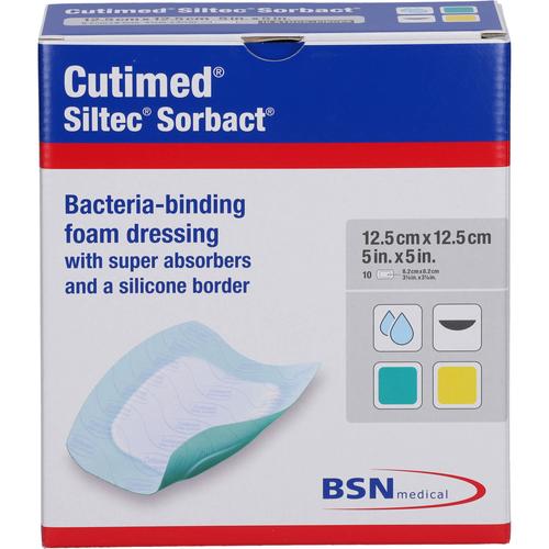 Cutimed Siltec Sorbact Pu-Verb.12.5x12.5 cm 10 St Avitamed bei onfy.de kaufen 18303770