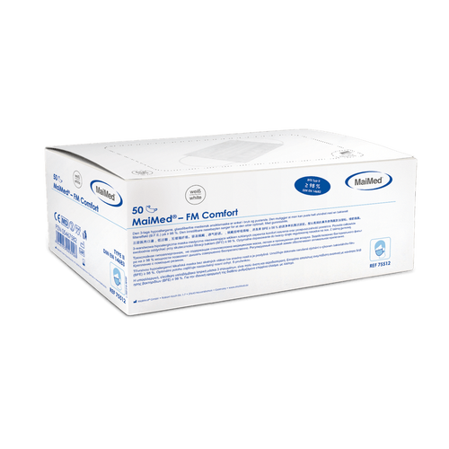 Maimed-Mundschutz 3-Lagig Gummizug Weiss 50 St MaiMed bei onfy.de kaufen 05467582