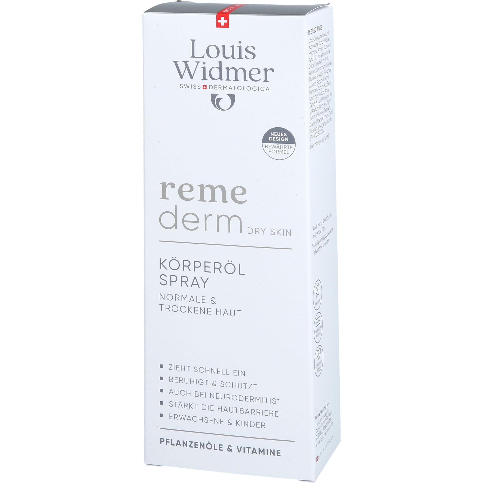 Widmer Remederm Dry Skin Koerperoel Spray 150 ml LOUIS WIDMER bei onfy.de kaufen 19396006