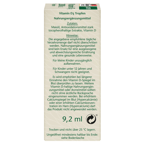 Doppelherz Vitamin D3 2000 I.e. Pure 9.2 ml Queisser Pharma bei onfy.de kaufen 16753262