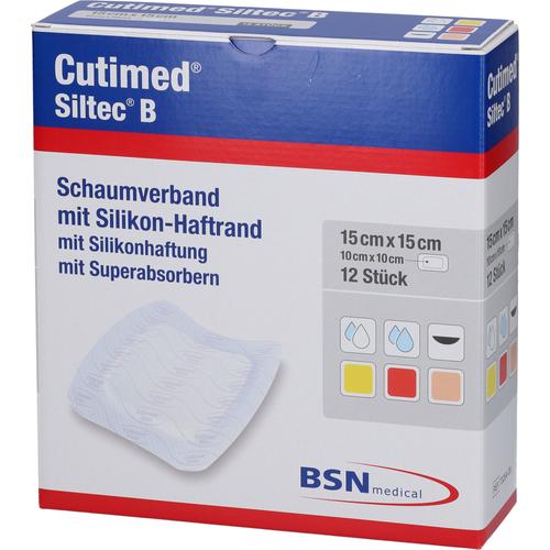 Cutimed Siltec B Schaumverb.15x15 cm M.haftr. 12 St Avitamed bei onfy.de kaufen 19507374