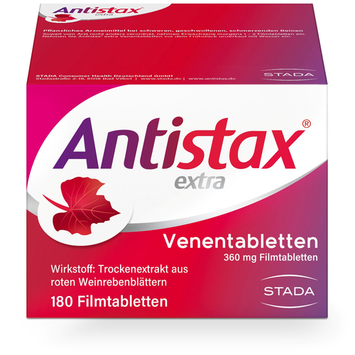 Antistax Extra Venentabletten 360 mg Filmtabletten 180 St STADA Consumer Health Deutschland bei onfy.de kaufen 16156023