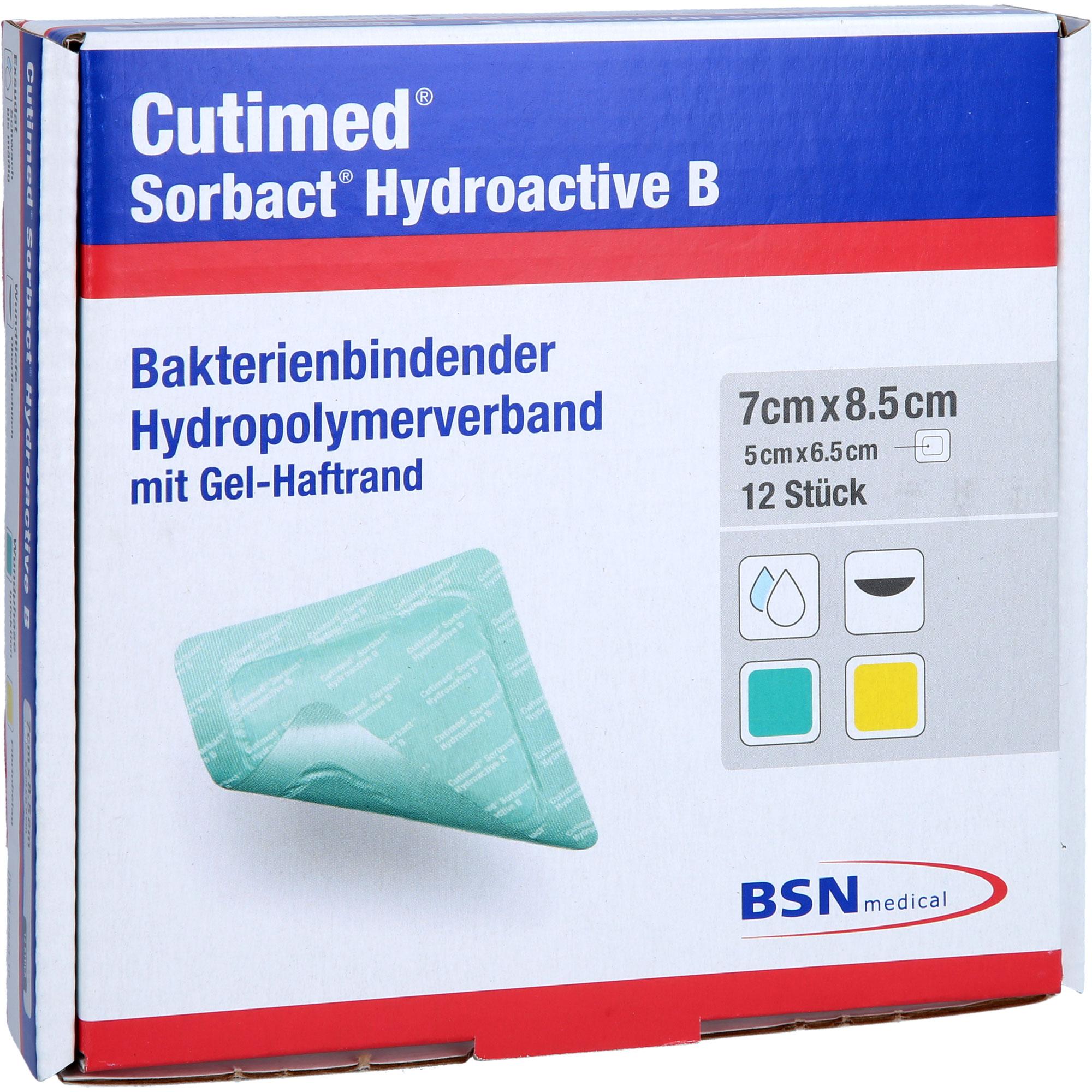 Cutimed 7x8.5 Sorbact Hydroactive B 12 St ApoHomeCare bei onfy.de kaufen 19168759