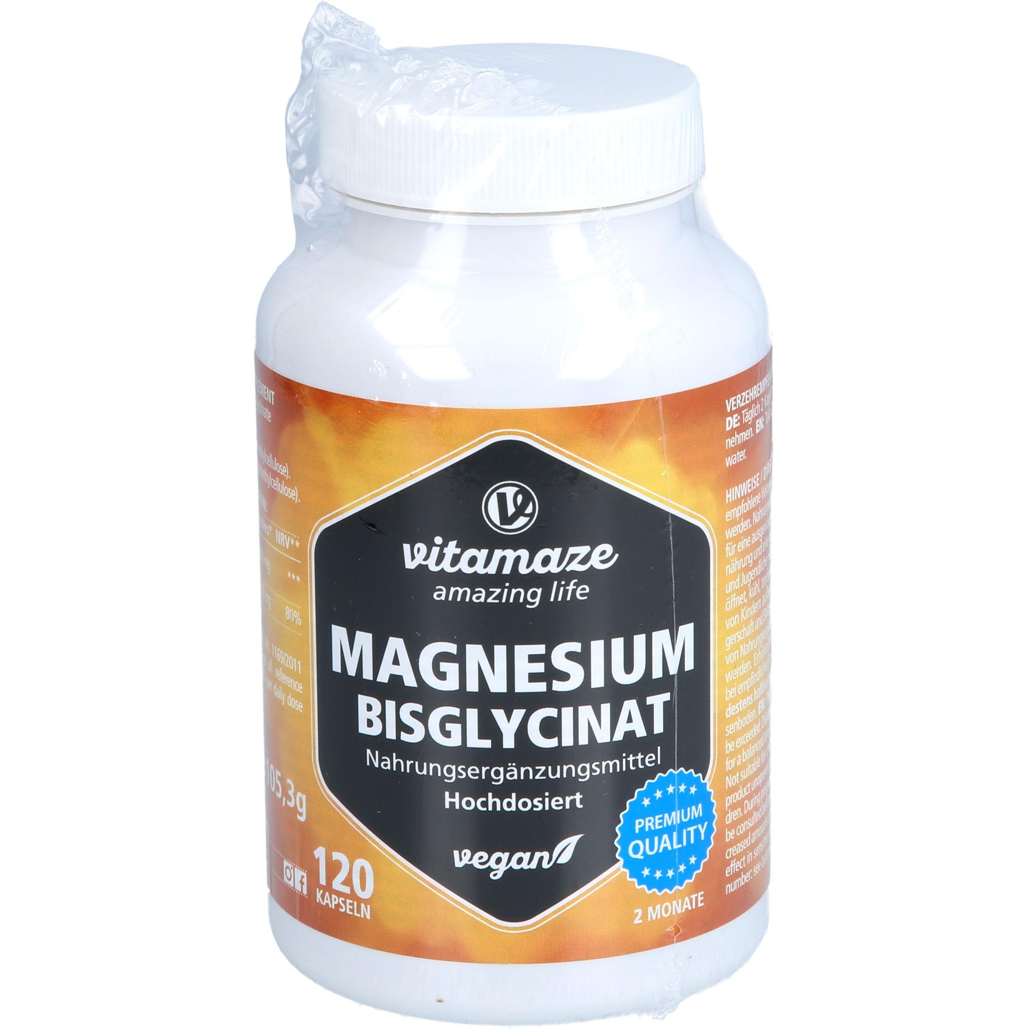 Magnesium Bisglycinat 750 mg Vegan null