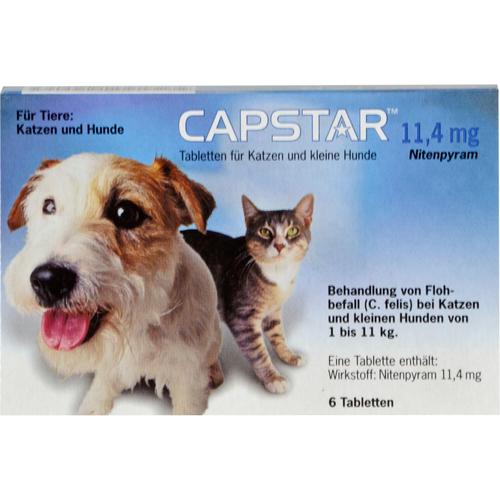 Capstar 11.4mg Katz+Kl Hun 6 St Elanco Deutschland Gmbh bei onfy.de kaufen 01276359