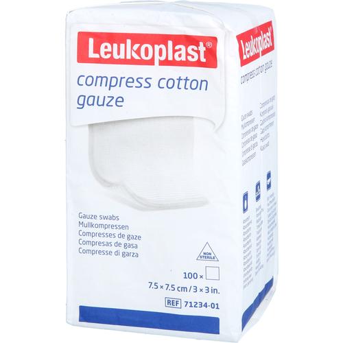 Leukoplast Compress Cotton Gauze Nst 7.5x7.5 8F 100 St BSN medical bei onfy.de kaufen 17207343