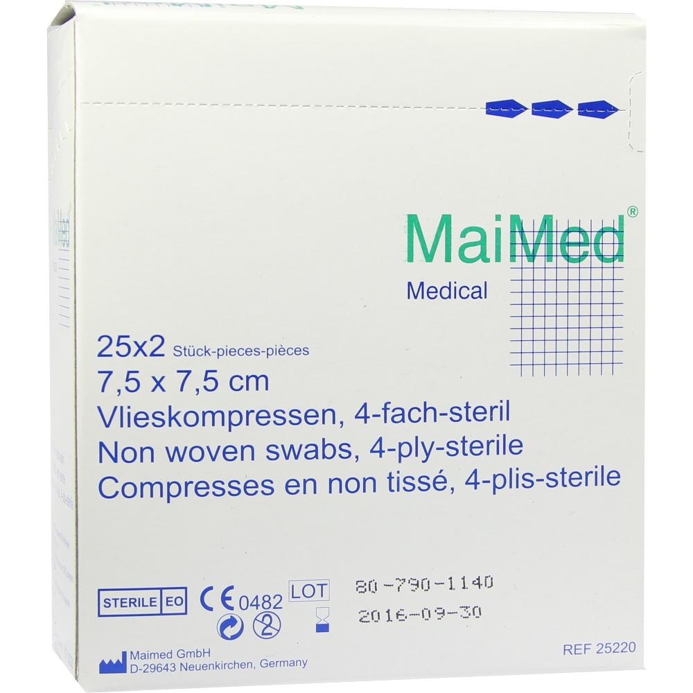 Vlieskompressen 7.5x7.5 4-Fach Steril