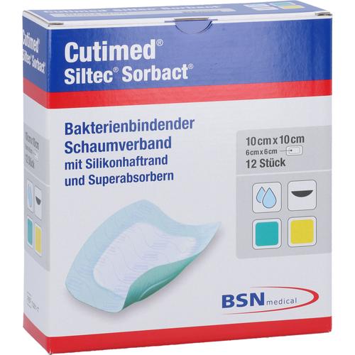 Cutimed Siltec Sorbact B Pu-Verb.10x10 cm 12 St Docpharm bei onfy.de kaufen 19809388