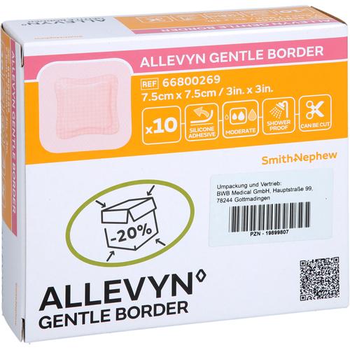 Allevyn Gentle Border 7.5x7.5 cm Schaumverb. 10 St BWB Medical bei onfy.de kaufen 19899807
