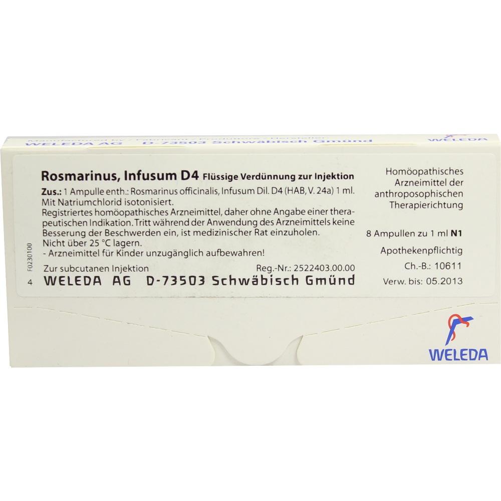 Rosmarinus D 4 8x1 ml WELEDA bei onfy.de kaufen 01625937