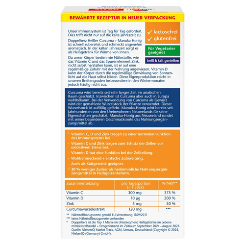 Doppelherz Heißer Curcuma + Manuka-Honig 10 St Queisser Pharma bei onfy.de kaufen 18129361