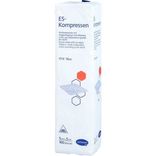 Es-Kompressen Unsteril 5x5 cm 16Fach 100 St + Prisoma bei onfy.de kaufen 17434234