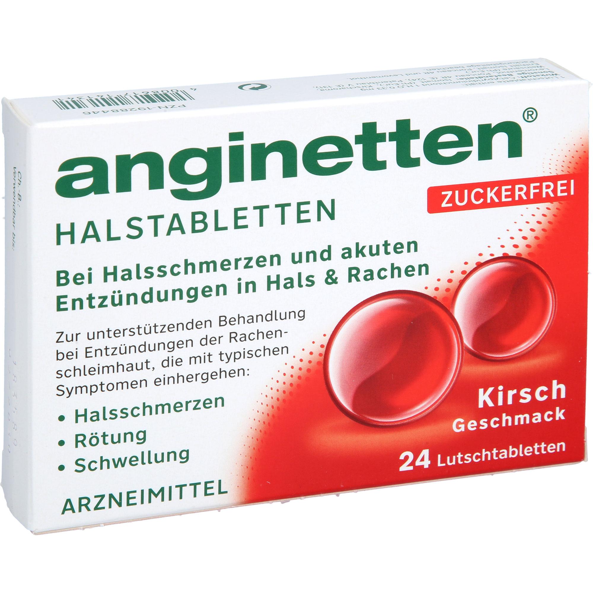 Anginetten Halstabletten Zuckerfrei Kirsche 24 St MCM KLOSTERFRAU Vertr. bei onfy.de kaufen 19288446