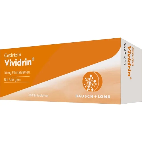 Cetirizin Vividrin 10mg Filmtabletten 50 St Dr. Gerhard Mann bei onfy.de kaufen 12364316