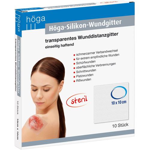 Höga-Silikon-Wundgitter 10x10Xm Eins.haftend Trans 10 St Höga-Pharm bei onfy.de kaufen 17445278