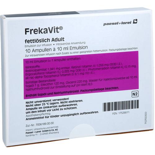 Frekavit Fettlöslich Adult 10x10 ml Paesel + Lorei bei onfy.de kaufen 17526611