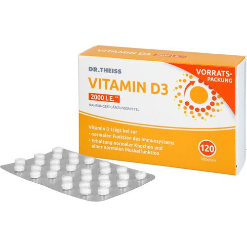 Dr. Theiss Vitamin D3 Tabletten 2000 I.e. 120 St Dr. Theiss Naturwaren bei onfy.de kaufen 19947995