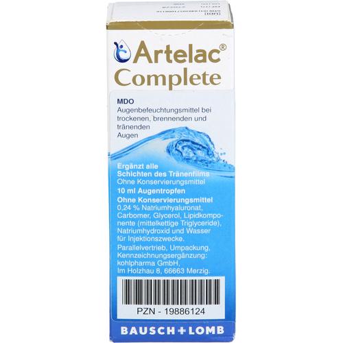 Artelac Complete Mdo Augentropfen 10 ml kohlpharma bei onfy.de kaufen 19886124
