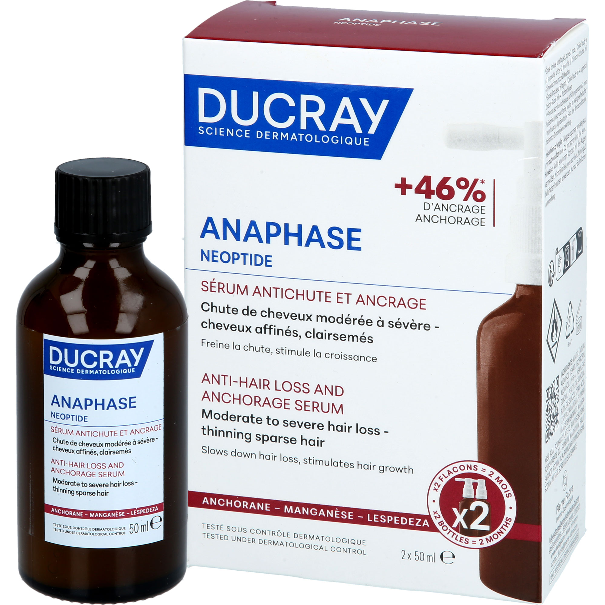 Ducray Anaphase Neoptide Serum bei Haarausfall 2x50 ml PIERRE FABRE DERMO KOSMETIK bei onfy.de kaufen 19643686