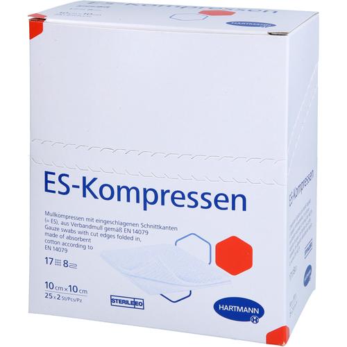 Es-Kompressen Steril 10x10 cm 8Fach 25x2 St adequapharm bei onfy.de kaufen 19267800