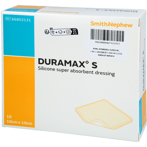 Duramax S 10x10 cm Superabsorber Silikonverband 10 St Docpharm bei onfy.de kaufen 20109041
