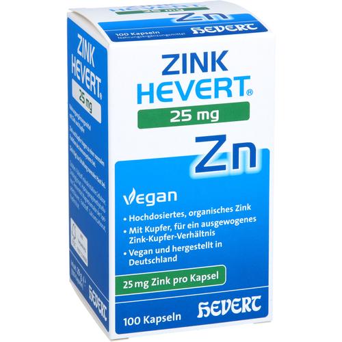 Zink Hevert 25 mg 100 St Hevert-Arzneimittel bei onfy.de kaufen 19885159
