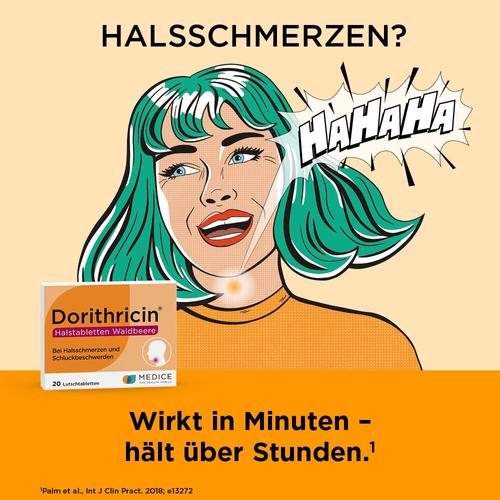 Dorithricin Halstabletten Waldbeere bei Halsschmerzen 20 St MEDICE Arzneimittel Pütter bei onfy.de kaufen 10078411