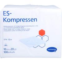 Es-Kompressen Unsteril 10x20 cm 12Fach null