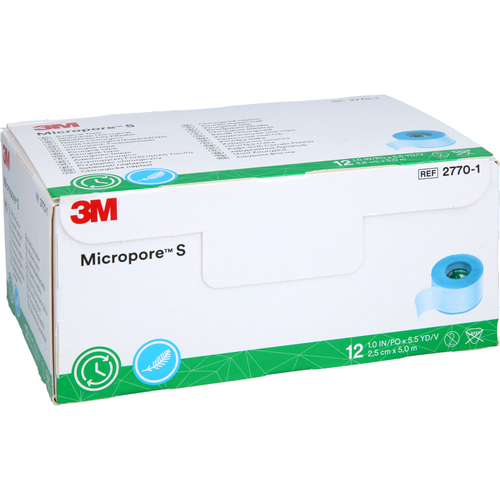 Micropore S Silikonrollenpflaster 2.5 cm x 5 M 12 St Solventum Germany bei onfy.de kaufen 16015512