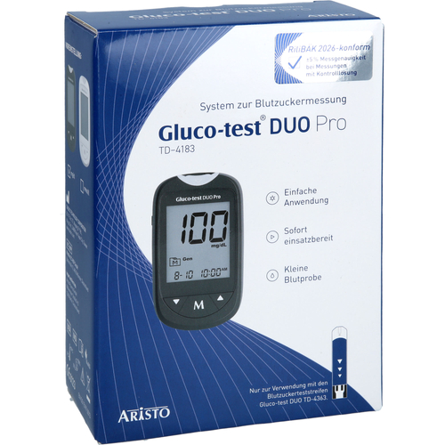 Gluco-Test Duo pro Set mg/Dl 1 St Aristo Pharma bei onfy.de kaufen 19782175
