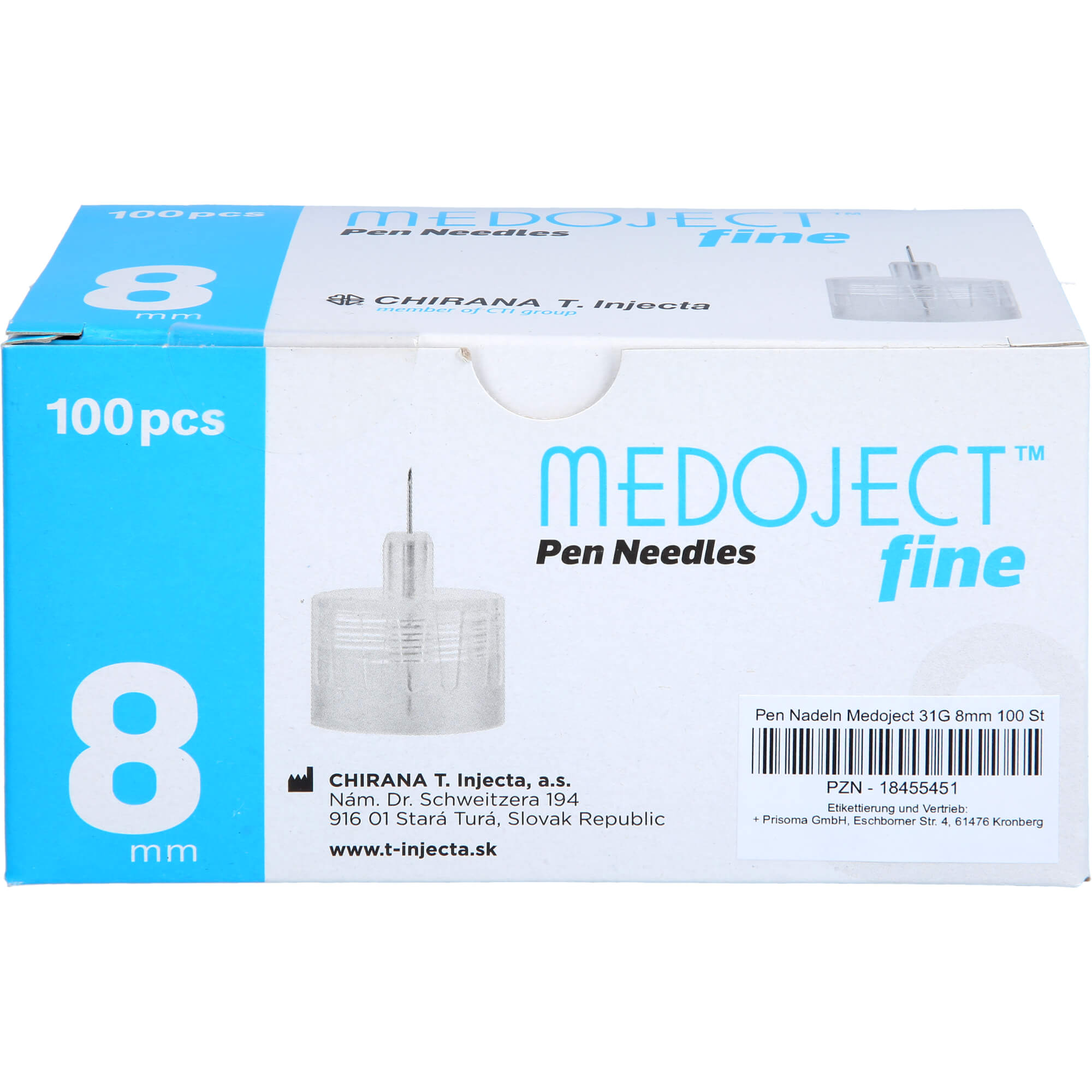 Pen Nadeln Medoject 31G 8Mm