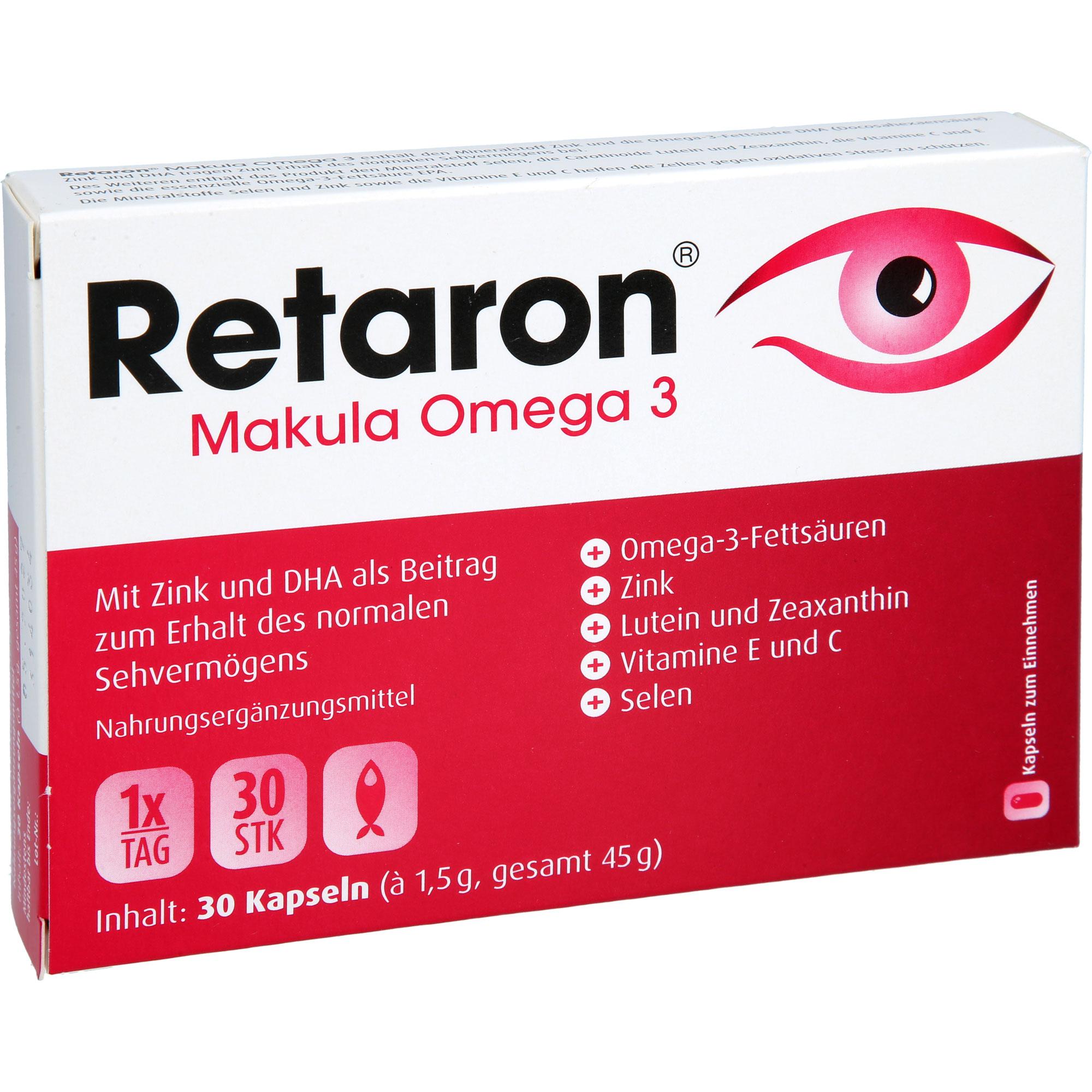 Retaron Makula Omega 3 30 St URSAPHARM Arzneimittel bei onfy.de kaufen 19642853