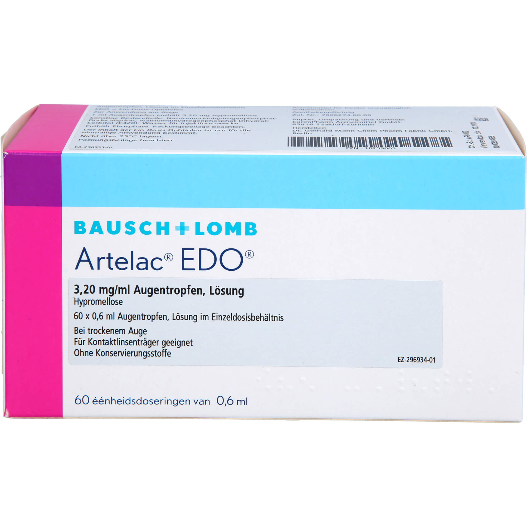 Artelac Edo 3.2 mg/ml Augentropfen null